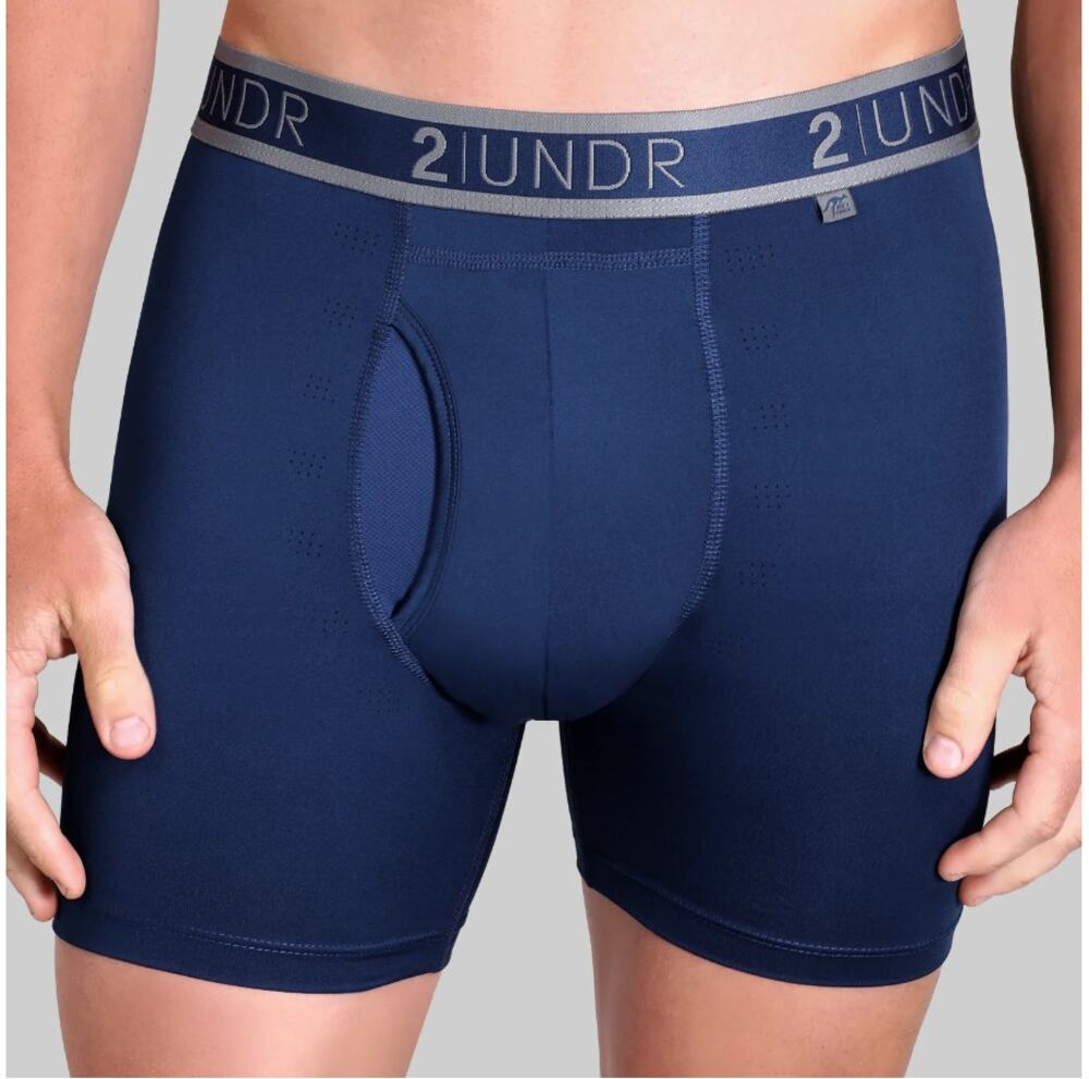 2UNDR Azul Sport Shift 6" Boxer Brief Size L